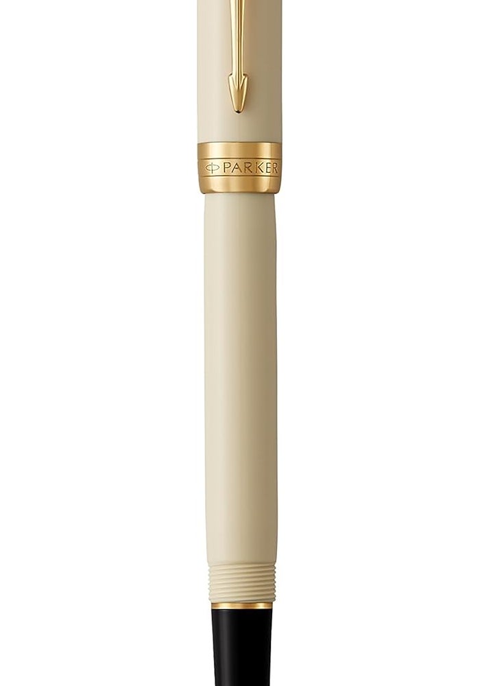 Parker Duofold International Rollerball Pen - Ivorine with Gold-Plated Trims - Image 4
